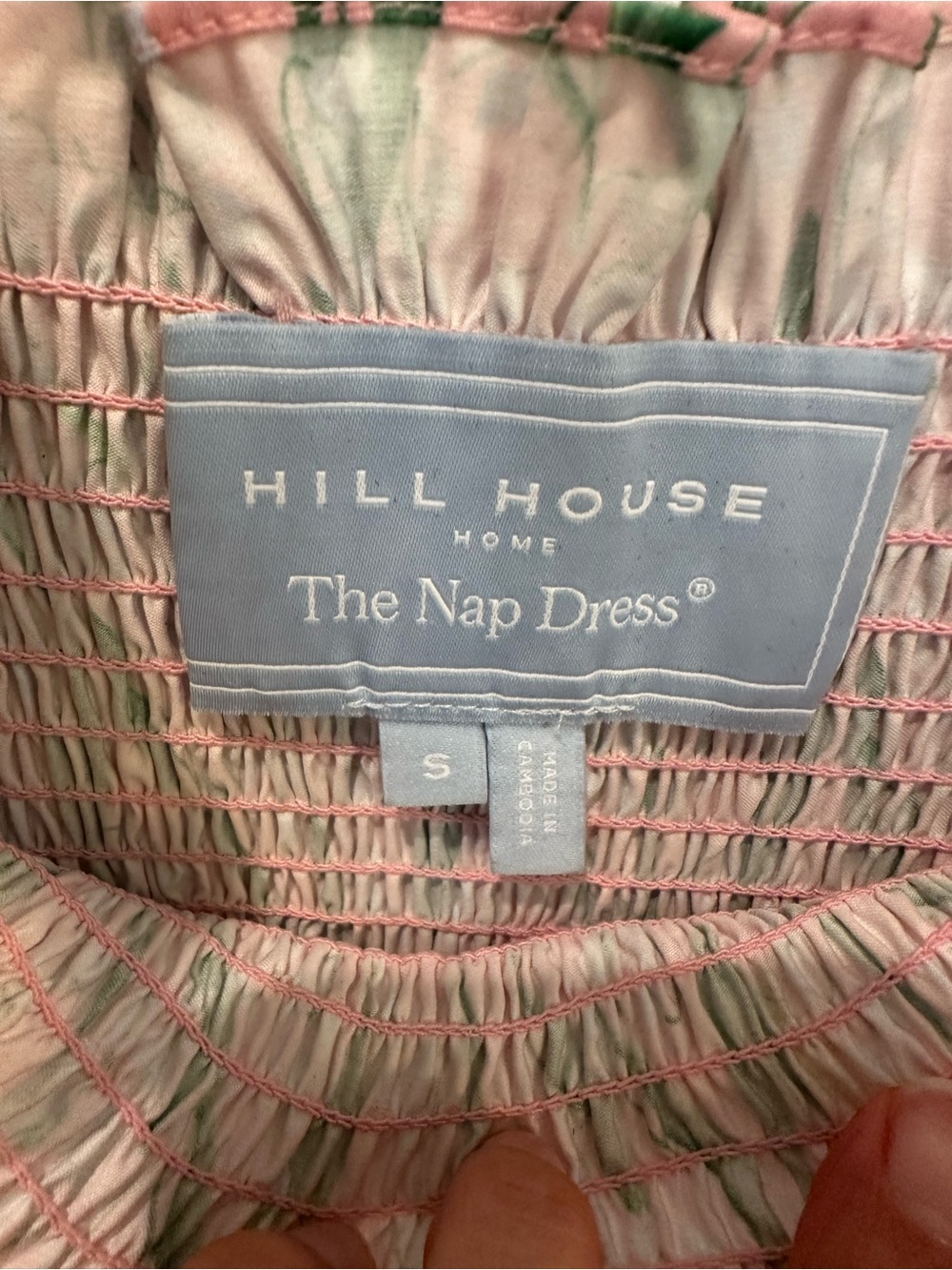 Hill House Pink and Green Floral Midi Dress - Picture 2 of 5